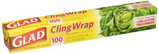 Glad Cling'n Seal Clear Food Wrap 100sqf