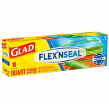 Glad Storage Bags Quart 8ct