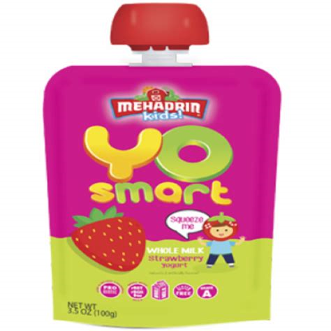 Mehadrin Kids Yo Smart Strawberry Yogurt