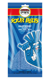 Paskesz Sour Belts Raspberry