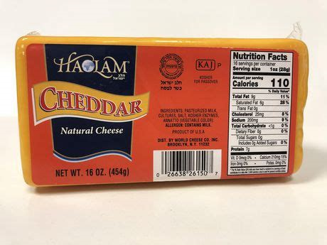 Haolam Cheddar Block 16oz
