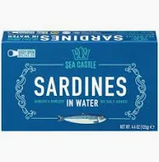 Sea Castle Sardines In Water 4.4oz