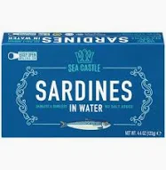 Sea Castle Sardines In Water 4.4oz
