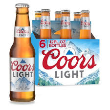 6 Pk Coors Lt Gls