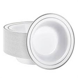 Fancy Feast Silver Bowl 20pc 7.5"
