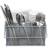 Silverware Holder Silver