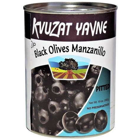 Kvuzat Yavne Black Peeted Olives