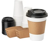 Coffee Cups 12oz W/lids 24pc