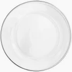 Clear Plate Silver Rims 10'