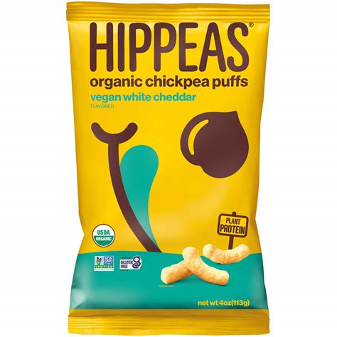 Hippeas Puffs White Cheddar 4oz