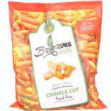 Beleaves White Potato Fries -crinkle Cut