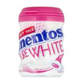 Mentos Gum Pure White, Fruit Mint 60gr