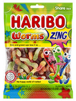 Haribo Sour Worms 5.29oz