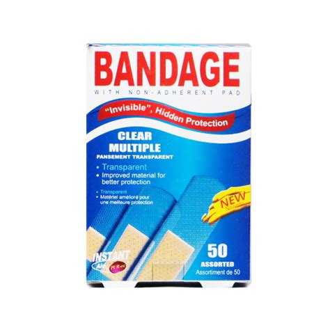 Nuvalu Bandage Clear 50pc