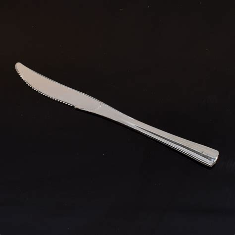 Silver Coated Disposable Plastic Knives