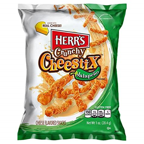 Herr's Crunchy Cheestix Cheese Jalapeno