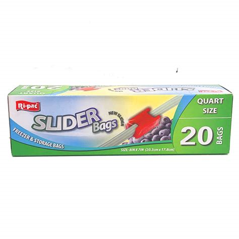 Ri-pac Slider Zipper Bag 20ct