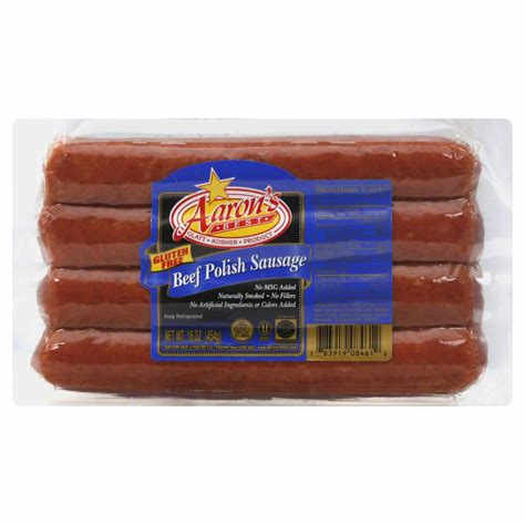 Aarons Beef Polish Sausage