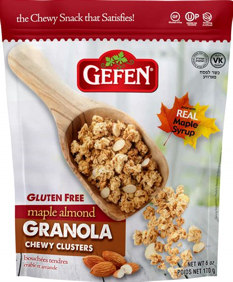 Gefen Granola Clusters Chewy Maple Almon