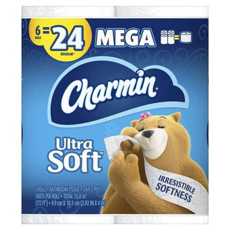 Charmin Ultra Soft - 6 Rolls