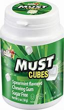 Elite Must Cubes Gum Spearmint 2 Oz.