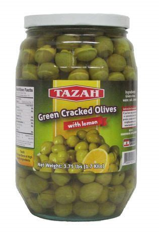 Tazah Greek Green Olives 8.37lb