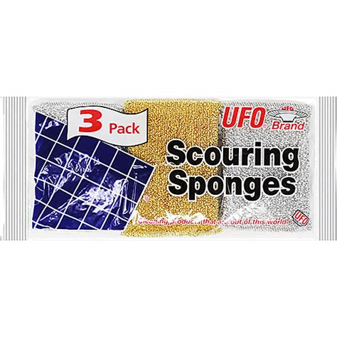 Ufo Scouring Sponge 3pk