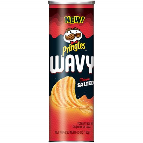 Pringles Wavy Classic Salted Potato Chip