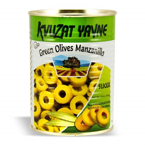 Yavne Green Sliced Olives