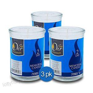Ohr 3 Day Memorial Candle