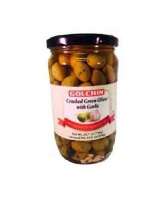 Golchin Cracked Olives Garlic