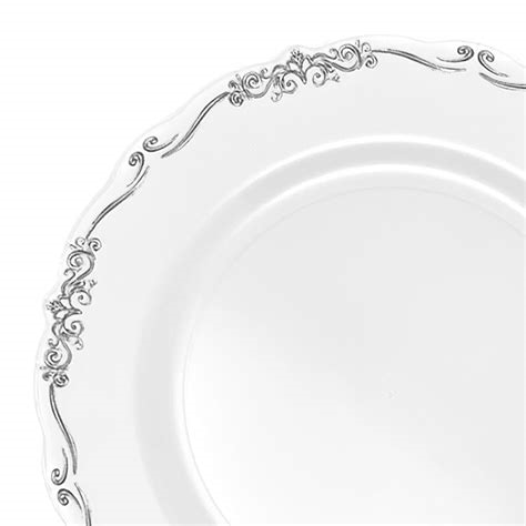 Fancy Feast 10'' Silver Plates