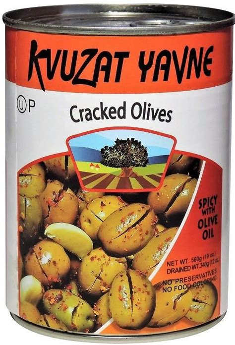 Kvuzat Yavne Spicy Cracked Olives