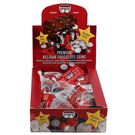 Paskesz Tri Color Chocolate Coins