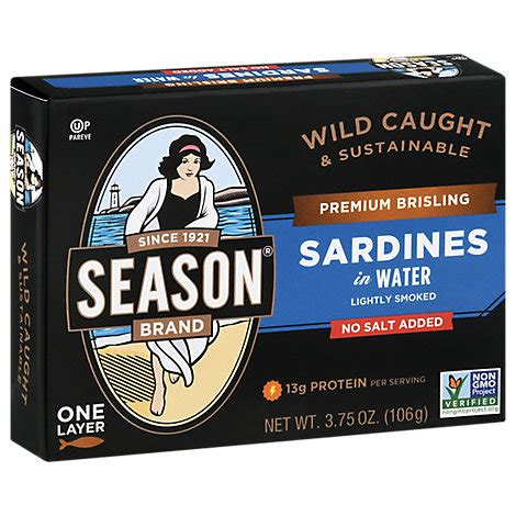 Seasons Sardines Water No Salt