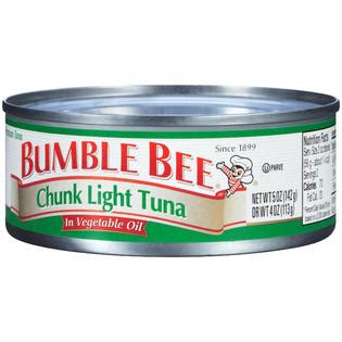 Bumble Bee Chunk Lt. Tuna In Veg Oil