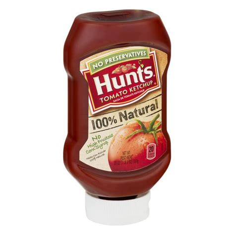 Hunts 100% Natural Ketchup 14oz