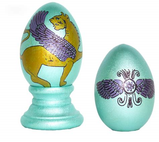 Wooden Nowrooz Painted Egg