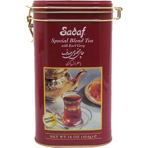 Sadaf Earl Grey Tea Tin 16oz