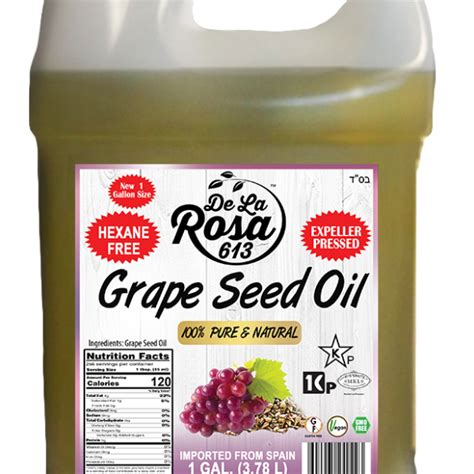 De La Rosa Grape Seed Oil 1 Gal