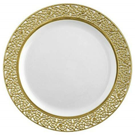 Fancy Feast 10" Gold Plates