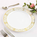 Fancy Feast 10'' Gold Plates Embossed