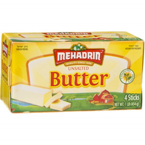 Mehadrin Unsalted Butter Stick