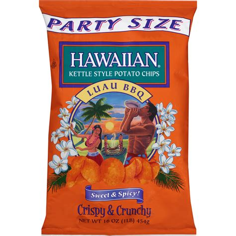 Hawaiian Kettle Style Potato Chips Luau