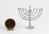 Silver Menorah Mini