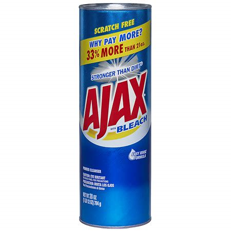 Ajax With Bleach Poweder Cleaner