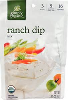 SIMPLY ORGANIC RANCH DIP MIX