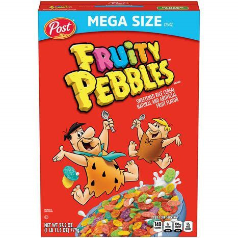 Post Fruity Pebbles Sweetened Rice Cerea