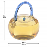 Glass Tea Pot Wood Handle 1500 Ml