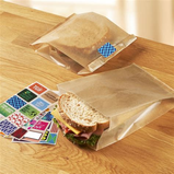 Red And White Sandwhich Bag 50 Ct